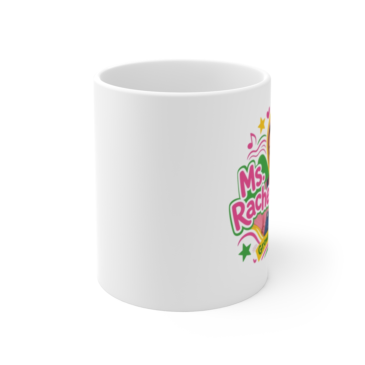 Ms. Rachel "Ms. Rachel" White Mug - alternate angle 1, merchandise