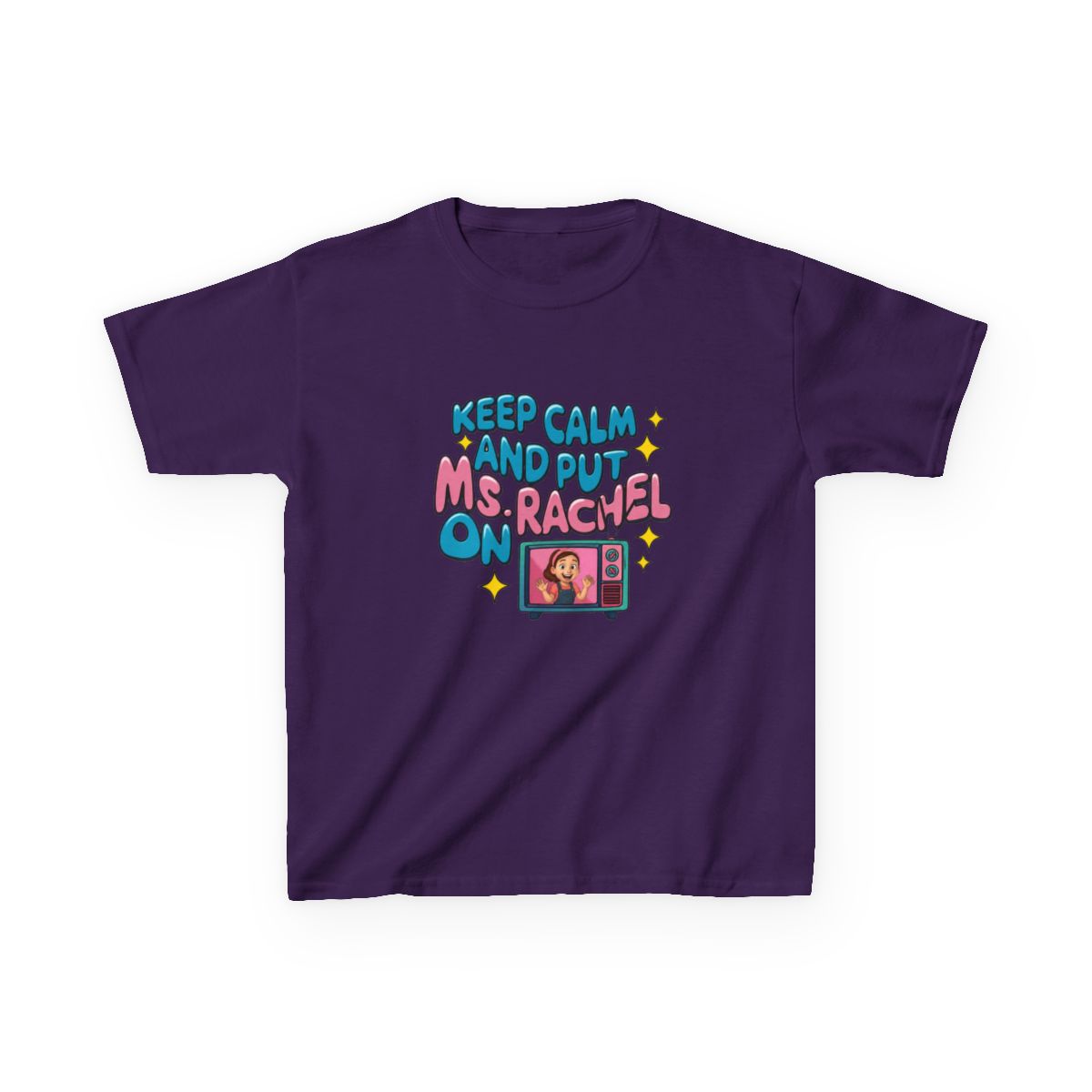 Keep calm and put Ms. Rachel on II Kids T-Shirt - alternate angle 3, merchandise