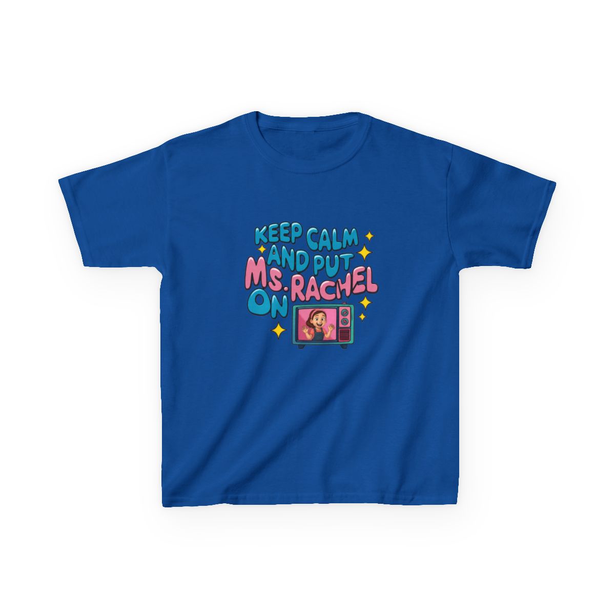 Keep calm and put Ms. Rachel on II Kids T-Shirt - alternate angle 2, merchandise