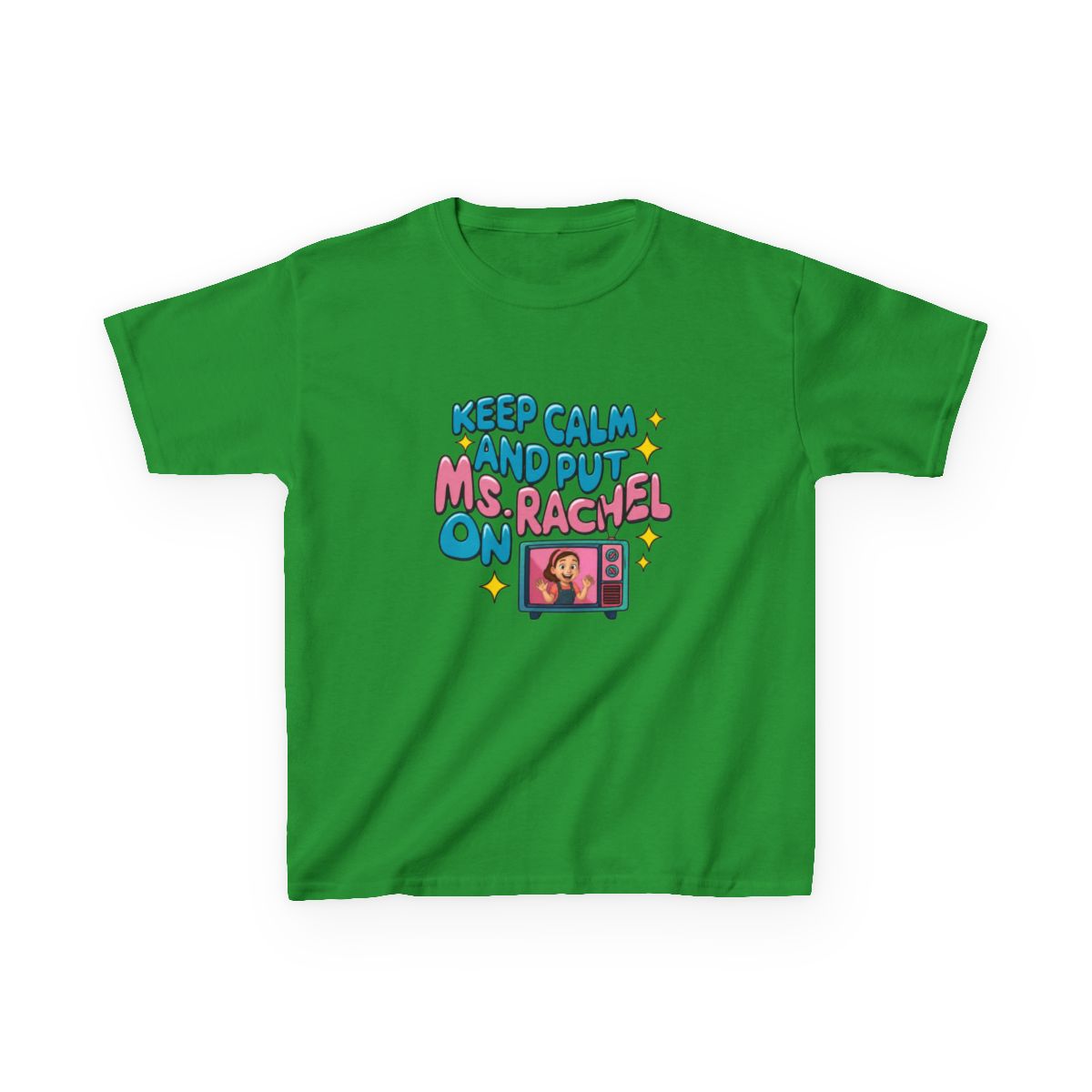 Keep calm and put Ms. Rachel on II Kids T-Shirt - alternate angle 4, merchandise