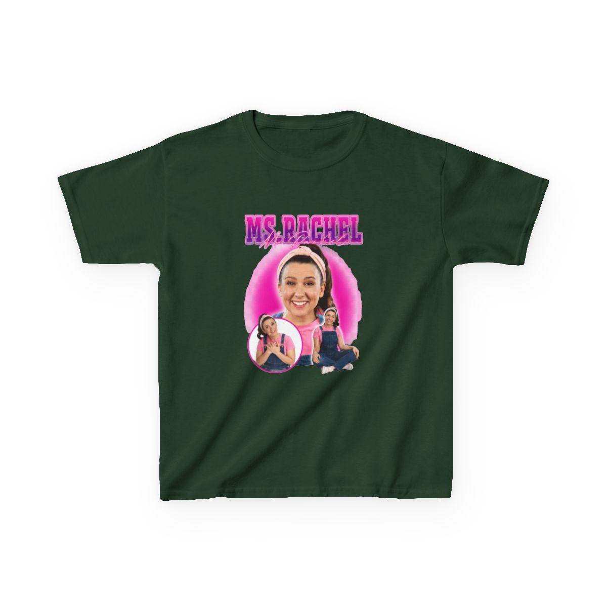Ms. Rachel Pretty in Pink Kids T-Shirt - alternate angle 3, merchandise