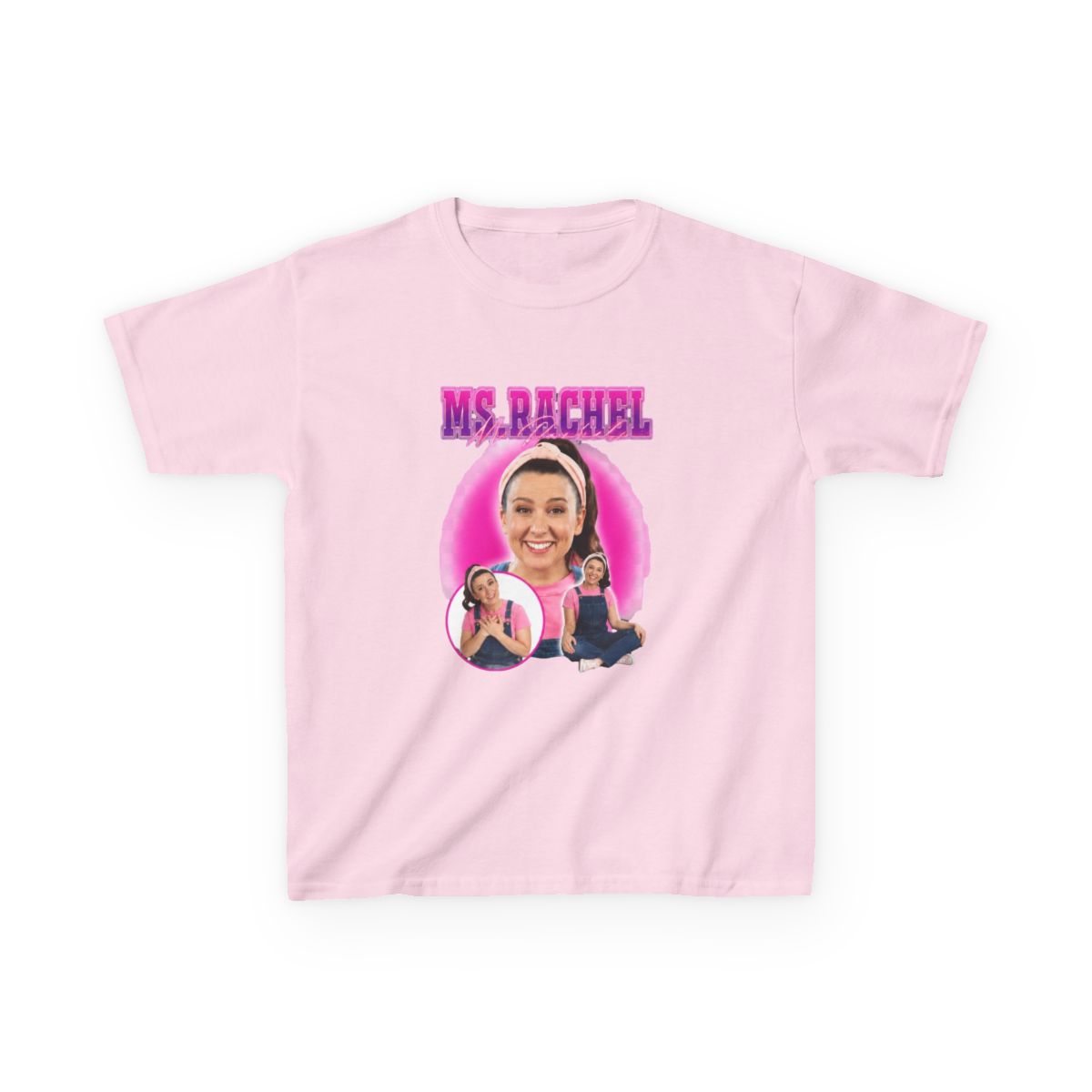 Ms. Rachel Pretty in Pink Kids T-Shirt - alternate angle 4, merchandise