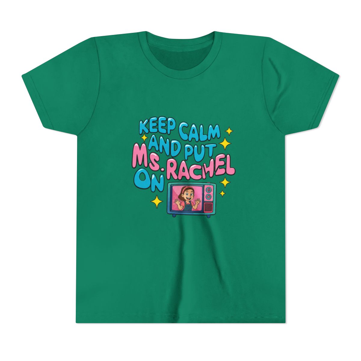Keep calm and put Ms. Rachel on II Kids T Shirt - alternate angle 2, merchandise