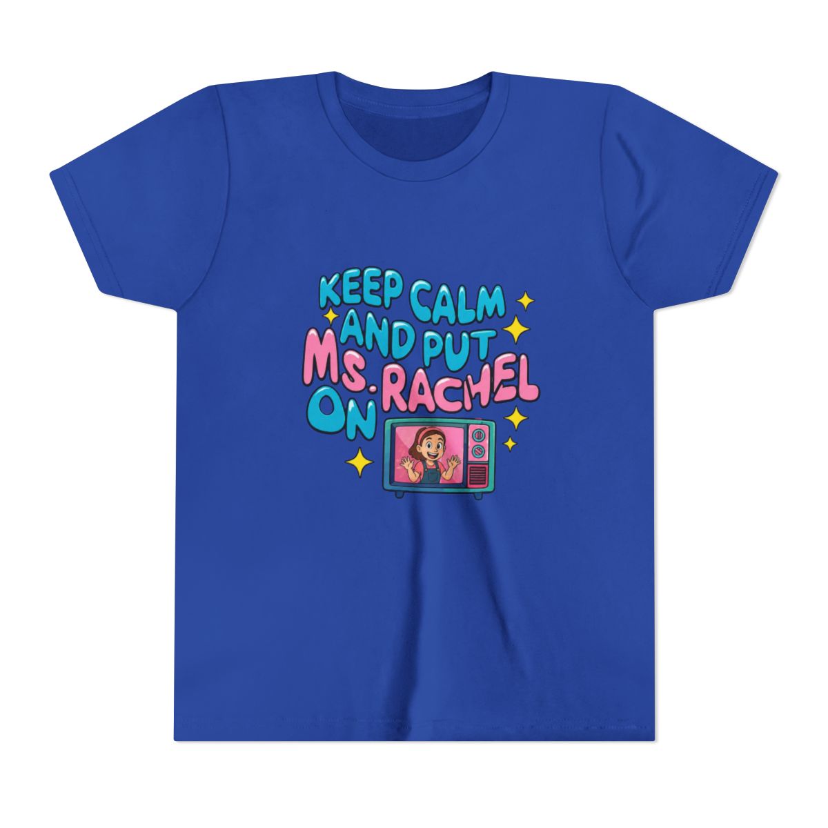 Keep calm and put Ms. Rachel on II Kids T Shirt - alternate angle 3, merchandise