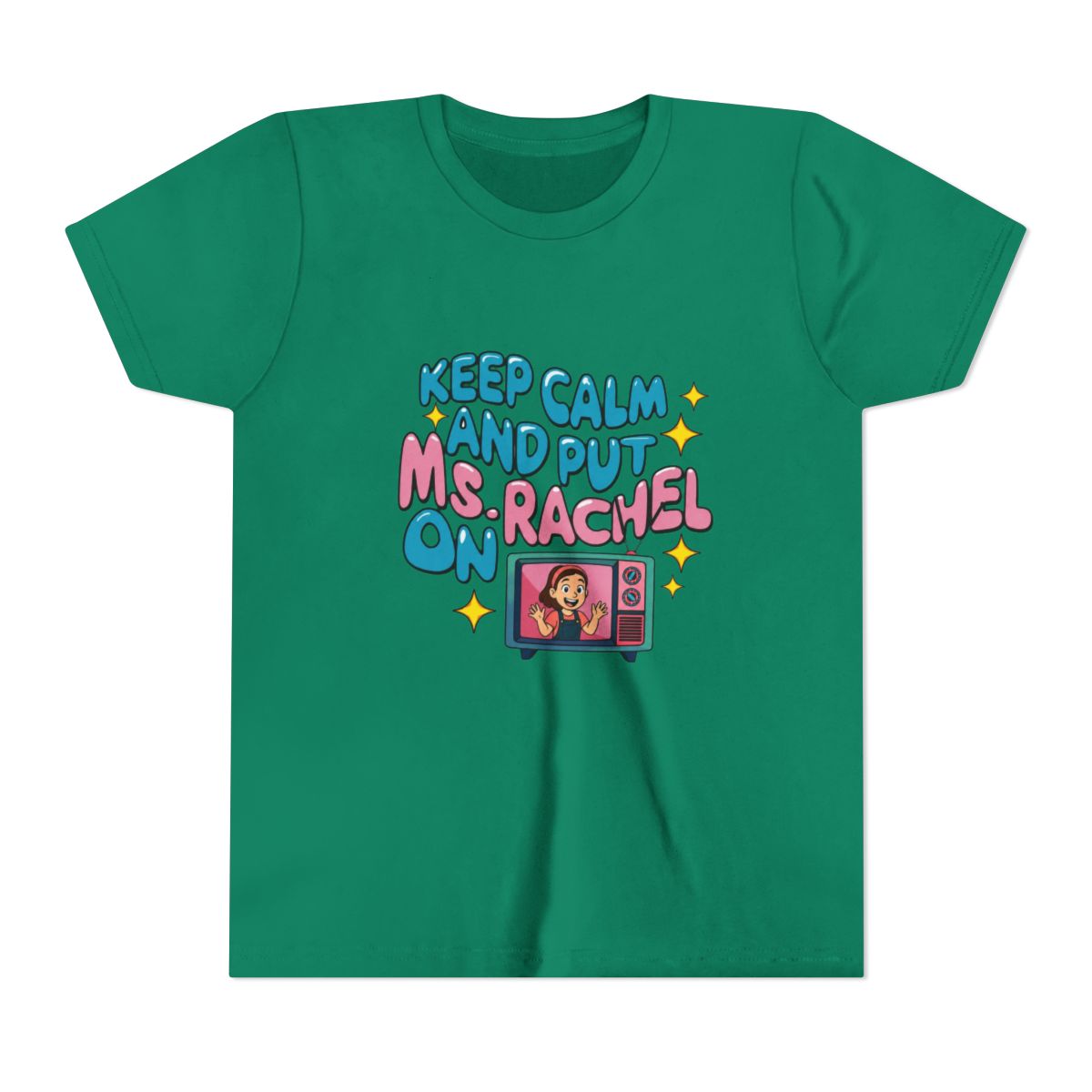 Keep calm and put Ms. Rachel on II Kids T Shirt - alternate angle 2, merchandise