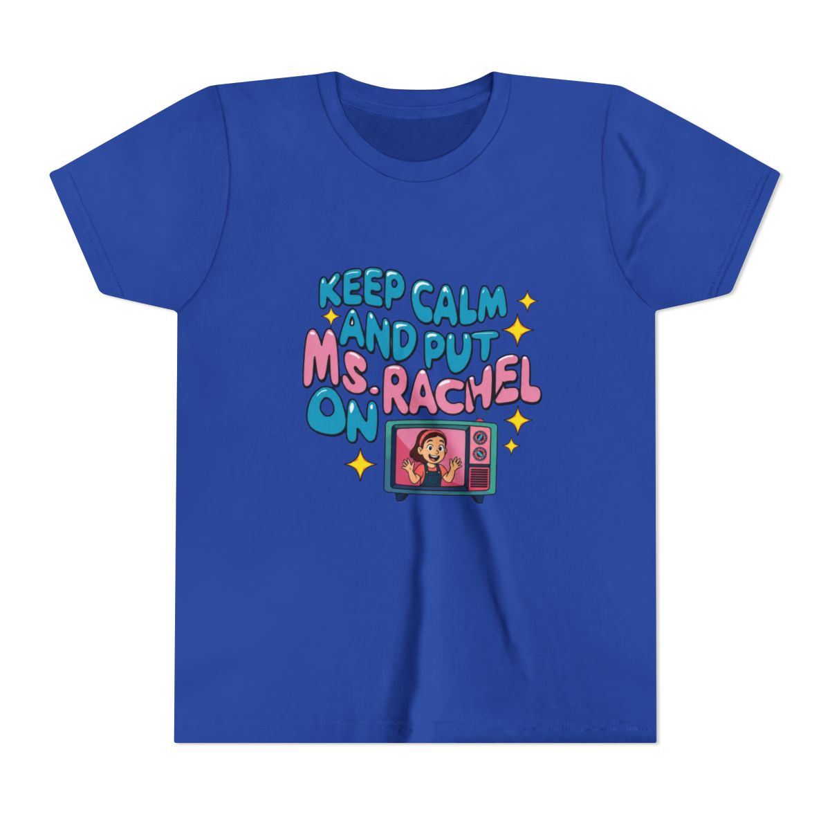 Keep calm and put Ms. Rachel on II Kids T Shirt - alternate angle 4, merchandise