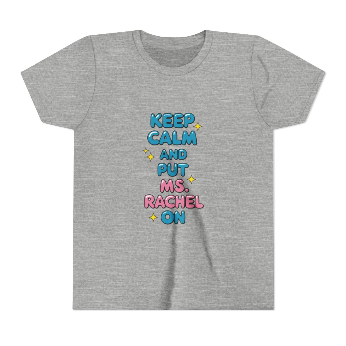 Keep calm and put Ms. Rachel on Kids T Shirt - alternate angle 3, merchandise