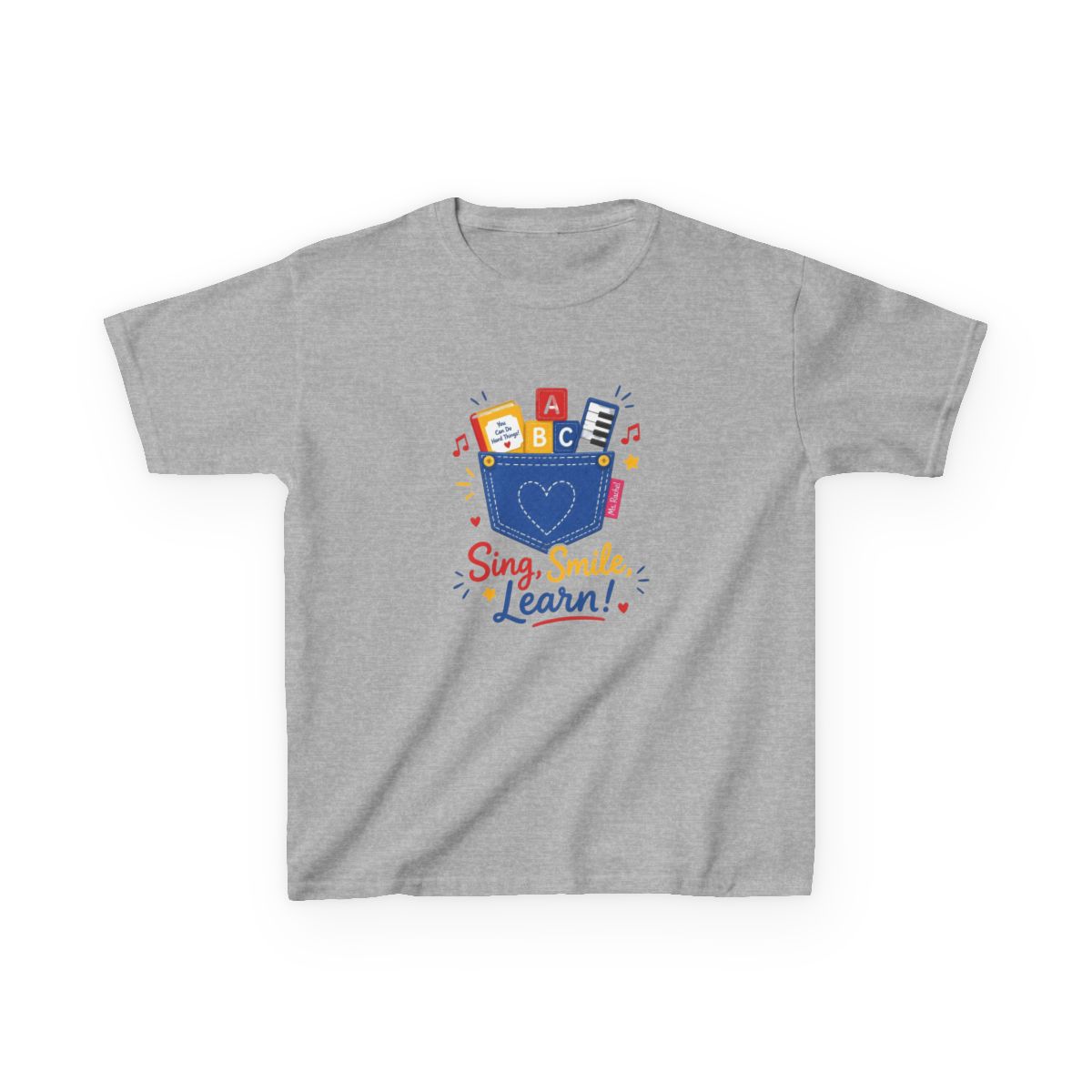 Ms. Rachel "Sing, Smile, Learn!" Unisex Kids Tee - alternate angle 2, merchandise