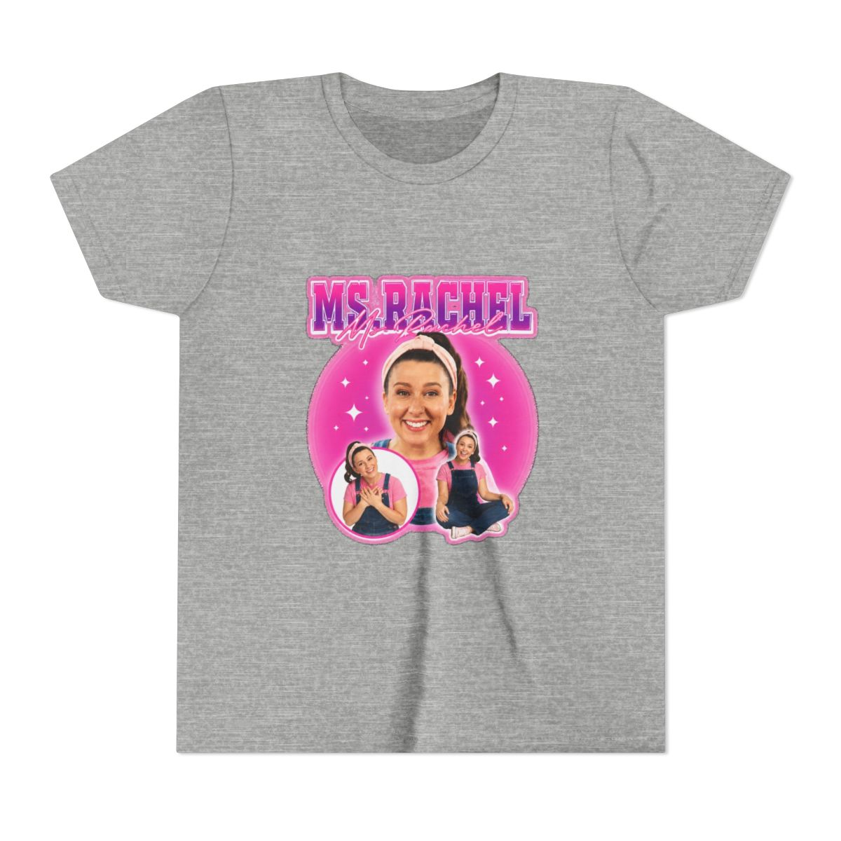 Ms. Rachel Pretty in Pink Kids T Shirt - alternate angle 3, merchandise