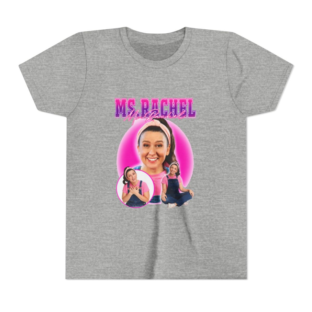 Ms. Rachel Pretty in Pink Kids T Shirt - alternate angle 4, merchandise